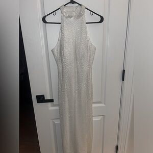 Mac Duggal Embellished Halter Neck Dress